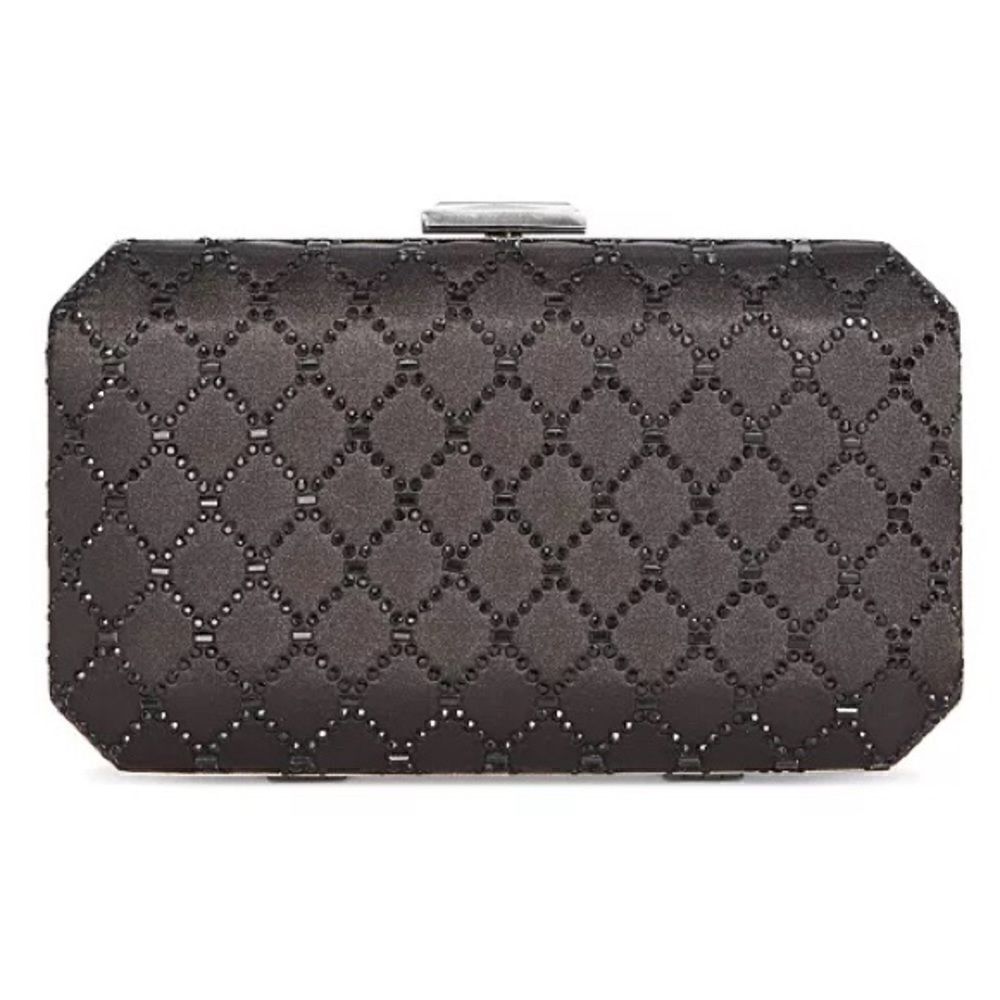NWOT INC INTERNATIONAL CONCEPTS Sasha Satin Sparkle Clutch